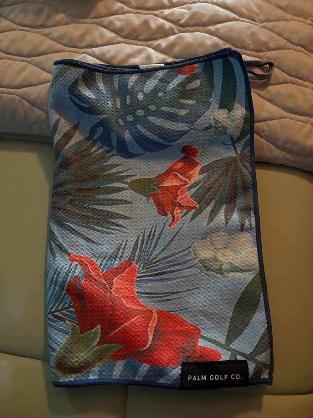 Palm Golf CO. Used Large Golf Towel
